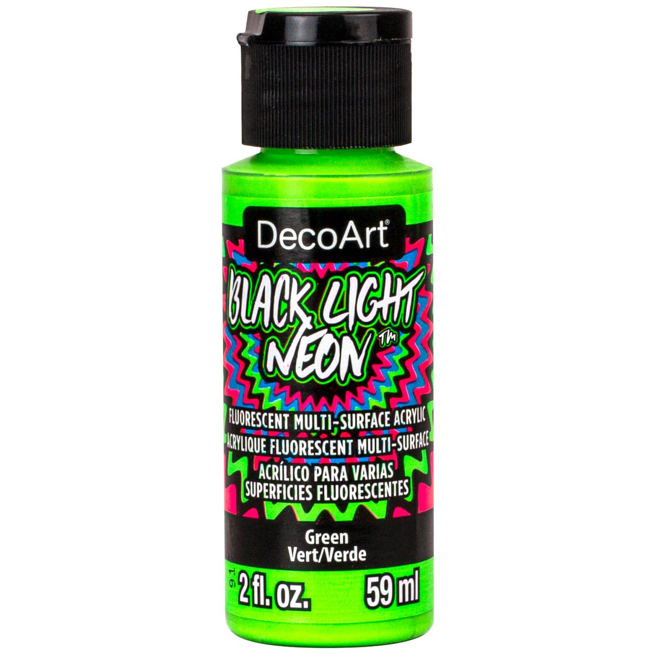 DecoArt® Black Light Neon™ Fluorescent Multi-Surface Acrylic Paint, 2oz.